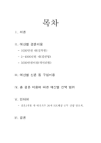 [결혼학] 예산별 결혼 비용 최근 동향-2