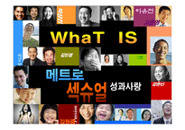 메트로 섹슈얼 레포트-1
