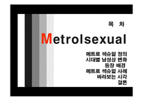 메트로 섹슈얼 레포트-2