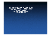[유럽정치] 네덜란드 정치형태 및 특징-1