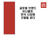[경영학원론] 유니클로 기업 분석-1
