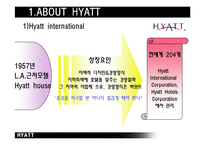 [호텔경영론] 하얏트호텔 Hyatt 국내 체인간의 비교보고서-3