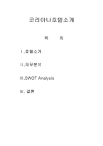[마케팅] 코리아나호텔분석-1