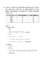 [투자론] [투자론의 이해]다산출판사 1장 연습문제 풀이-5