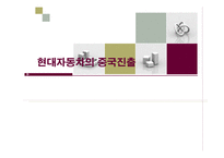 [국제경영] 현대자동차의 중국진출-1