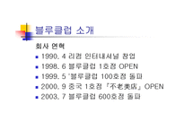 [국제마케팅, 경영전략, 국제경영전략, 마케팅원론] 블루클럽의 마케팅성공전략-2