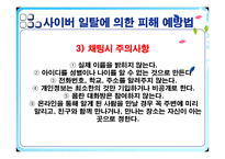 [사이버문화] 사이버공간에서의 일탈 사례-15