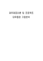 [재무제표이론] 대우증권 기업분석-13