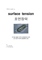 [화학실험] 표면장력-7