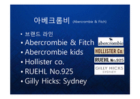 [마케팅] [Abercrombie & Fitch] 아베크롬비의 글로벌 프리미엄 브랜드 마케팅 케이스 발표 PPT 패션 아웃도어-6