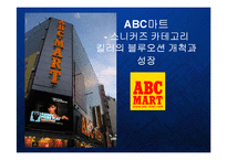 [경영] 카테고리킬러 ABC마트의 블루오션 개척과 스니커즈 멀티샵 시장전망 PPT-1