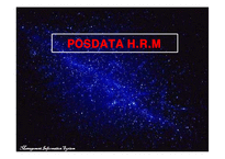 [인적자원관리] 포스데이타 POSDATA HRM 분석-1