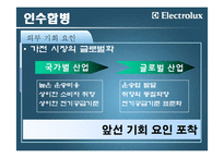 [국제경영] 일렉트로룩스(Electrolux) 해외인수합병전략-12