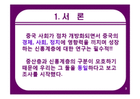 중국의 중산층 실태 -신흥계층-3