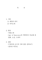 순수의 시대(Age of Innocence) 작품분석-2