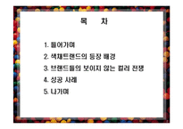 [소비자 행동] 색채 트랜드-2