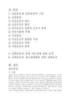 사회운동 그 내용과 연대-2