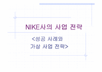 [경영]NIKE사의 성공사례와 가상 사업 전략-1