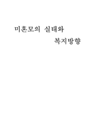 [졸업][미혼모]미혼모의 실태와 복지방향-3