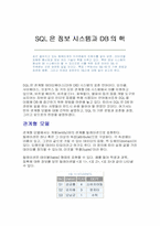 SQL은 정보 시스템과 DB의 핵-1