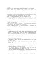 간호사의 영적 안녕과 영적 간호 중재와의 관계-13