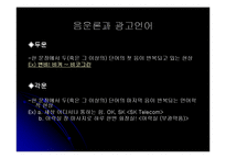 [한국어학] 광고 속 언어유희의 언어학적 접근 -TV광고(CF)의 언어 중심-5