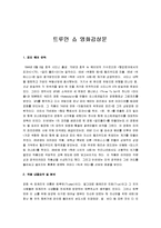 [트루먼쇼] 트루먼 쇼 영화감상문-1