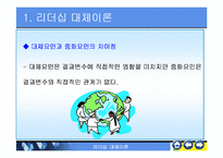 리더쉽대체리론-레포트발표자료-7