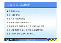 리더쉽대체리론-레포트발표자료-11
