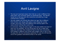 [영어회화] [영어발표] Avril Lavigne - My Favorite Singer 영어 회화 발표 PPT 에이브릴 라빈-16