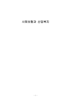 [사회복지] 사회보험과 산업복지에 대하여-1