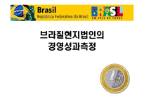 브라질현지법인의 경영성과측정-1