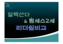 알렉산더 vs 람세스2세 리더쉽비교-1