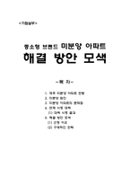 중소형 브랜드 미분양 아파트 해결 방안 모색-1