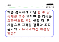 [경영조직론] 광주비엔날레 조직분석-15