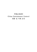 [유통] 복합쇼핑센터의 현황 및 사례와 발전전망-1