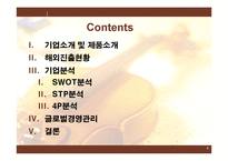 [국제경영전략] 심로악기(주)의 글로벌전략-2