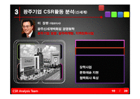 [경영학] 광주 지역 기업의CSR활동분석과 전략적 제언-11