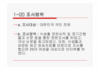 [조사론] 식생활트렌드 분석-4