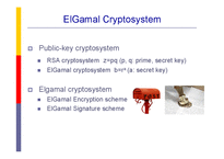 [수체계] The ElGamal Cryptosystem & An Application to the splicing of telephone cables(영문)-4