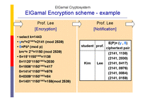 [수체계] The ElGamal Cryptosystem & An Application to the splicing of telephone cables(영문)-9