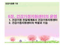 [건강가정론] 건강가정 지원센터의 역할과 기능-1