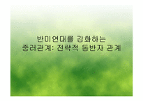 [정치외교] 반미연대를 강화하는 중러관계-1