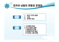 [국어정서법] 외국어남발의 문제점과 해결방안-7