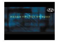 [마케팅] 현대자동차 브랜드이미지 하락 해결방안-1