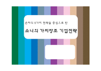 [기업경영전략] 소니의 가치창조 기업전략-1