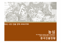 [전략경영론] 농심의 중국 시장 진출(해외 시장 진출 전략 분석)-1