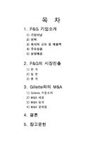 [다국적기업] P&G 의 시장 진출과 Gillette(질레트) M&A-2