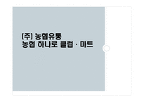 [소매업경영론] 농협 하나로클럽, 하나로 마트-1