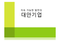 지속 가능한 발전의 대안기업-1